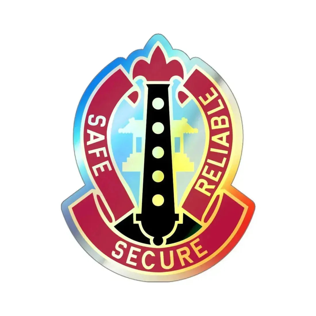 6 Ordnance Battalion (U.S. Army) Holographic STICKER Die-Cut Vinyl Decal 3 Inch Holographic - The Sticker Space