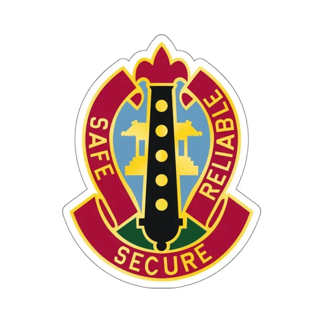 6 Ordnance Battalion (U.S. Army) STICKER Vinyl Kiss-Cut Decal 4 Inch White - The Sticker Space