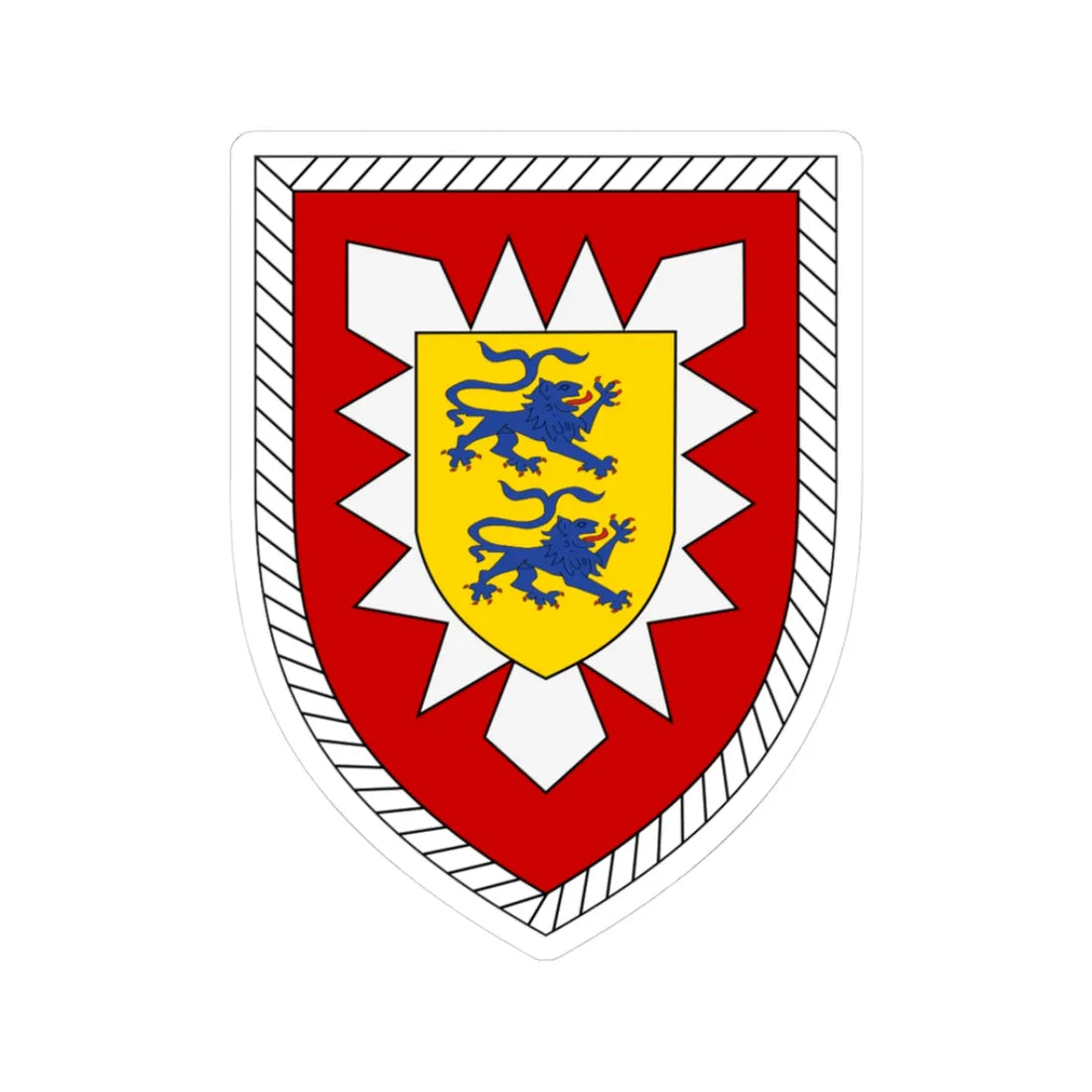 6. Panzergrenadierdivision Bundeswehr (Germany) (Coat of Arms) STICKER Vinyl Kiss-Cut Decal 3 Inch White - The Sticker Space
