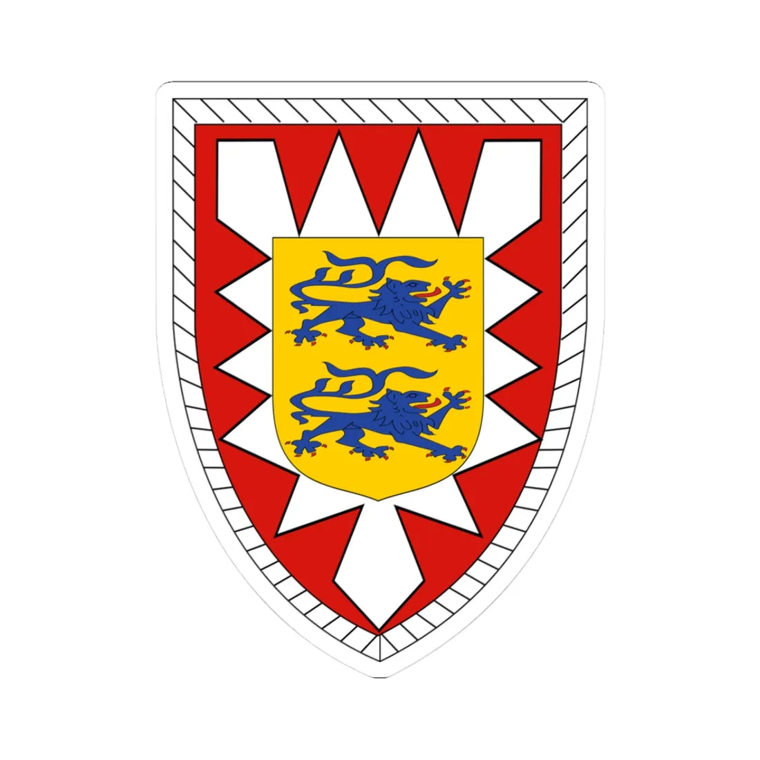 6. PzGrenDiv (Germany) (Coat of Arms) STICKER Vinyl Kiss-Cut Decal 3 Inch White - The Sticker Space