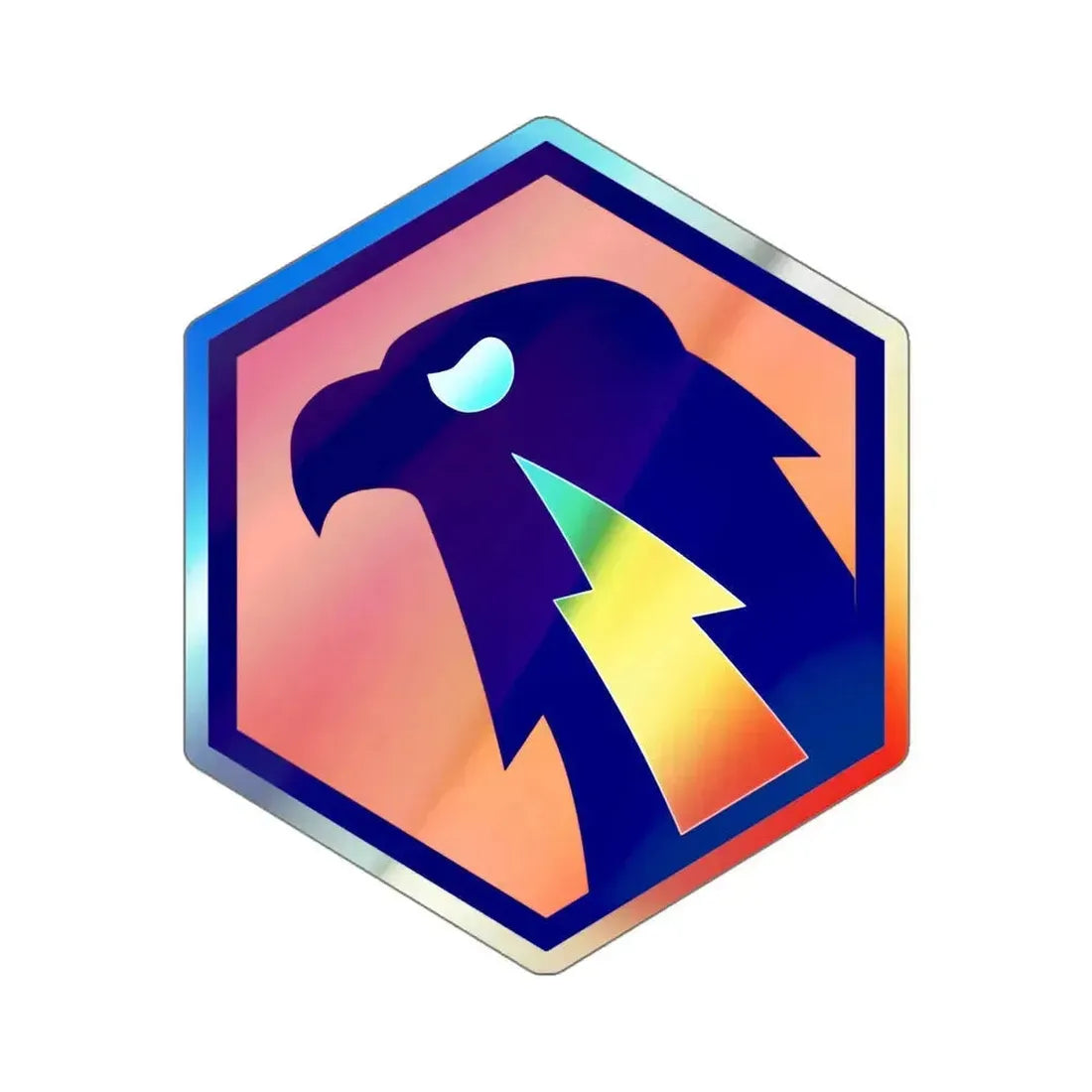 6 Signal Command (U.S. Army) Holographic STICKER Die-Cut Vinyl Decal 5 Inch Holographic - The Sticker Space