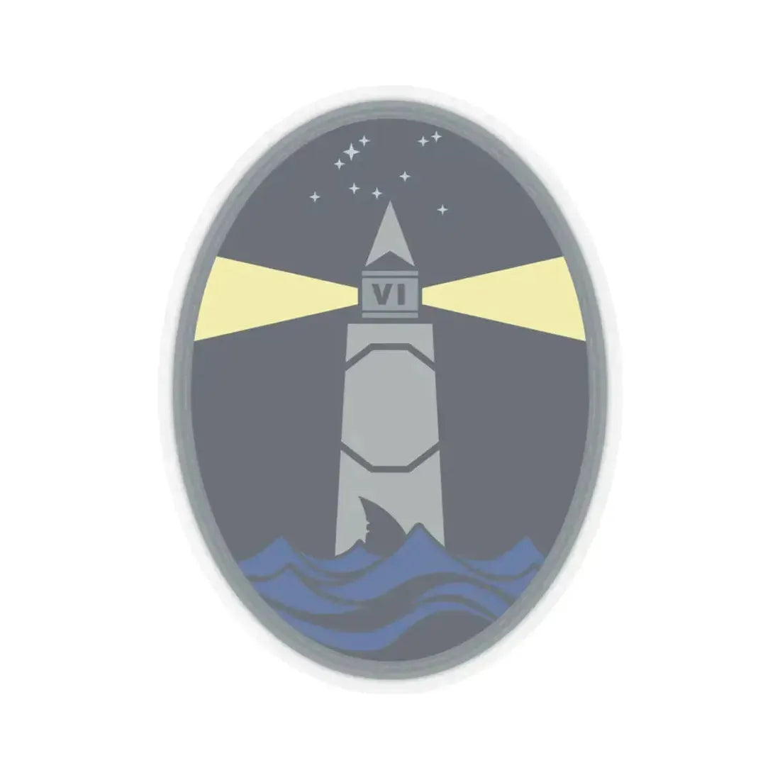 6 Space Warning Squadron (U.S. Space Force) STICKER Vinyl Kiss-Cut Decal 3 Inch Transparent - The Sticker Space