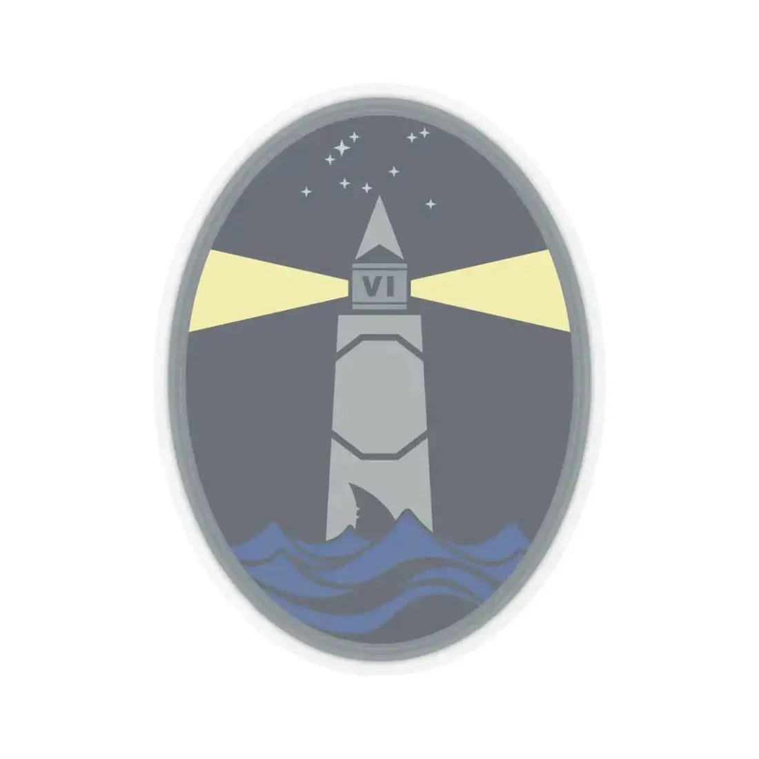 6 Space Warning Squadron (U.S. Space Force) STICKER Vinyl Kiss-Cut Decal 4 Inch Transparent - The Sticker Space