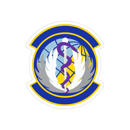 60 Healthcare Operations Squadron (U.S. Air Force) REVERSE PRINT Transparent STICKER-4" × 4"-The Sticker Space