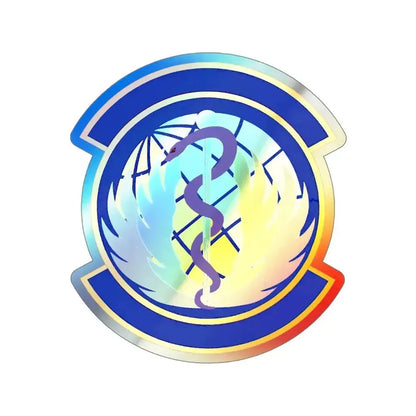 60 Healthcare Operations Squadron (U.S. Air Force) Holographic STICKER Die-Cut Vinyl Decal 5 Inch Holographic - The Sticker Space