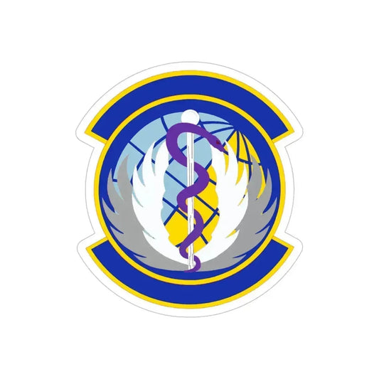 60 Healthcare Operations Squadron (U.S. Air Force) REVERSE PRINT Transparent Die-Cut STICKER 6 Inch Die-Cut Transparent - The Sticker Space