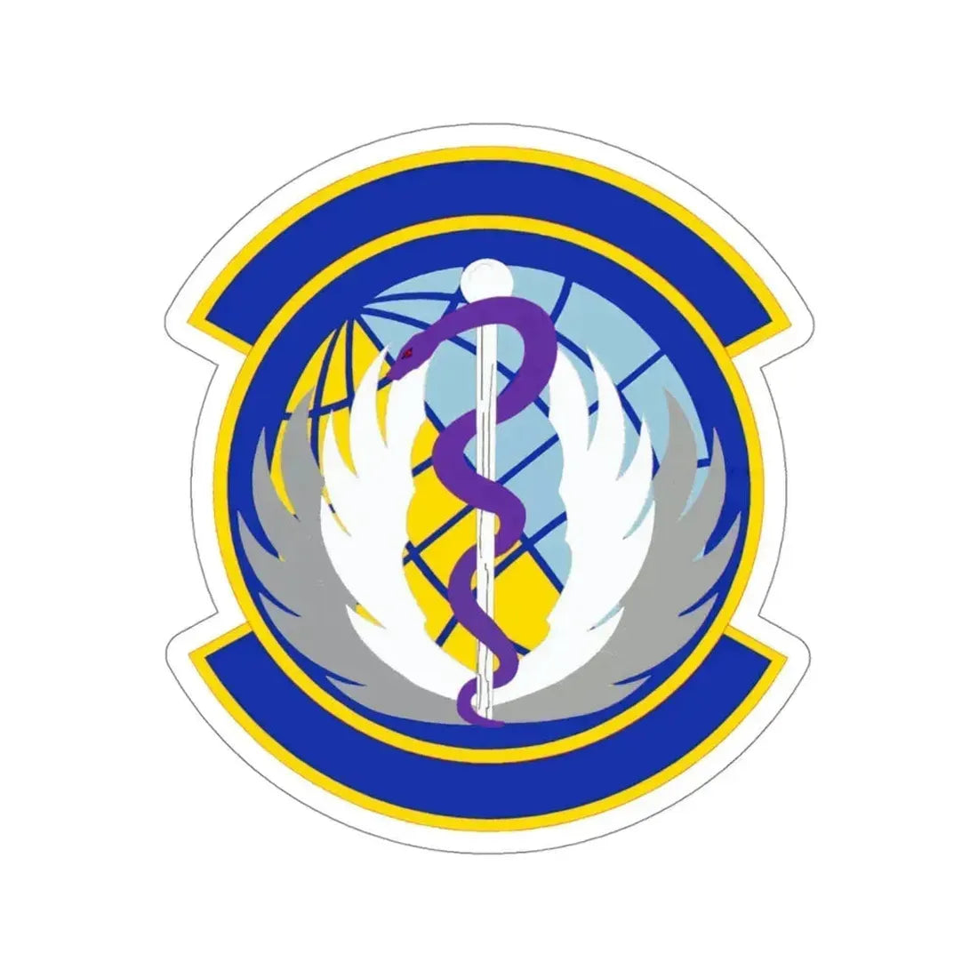 60 Healthcare Operations Squadron (U.S. Air Force) STICKER Vinyl Die-Cut Decal 4 Inch - The Sticker Space