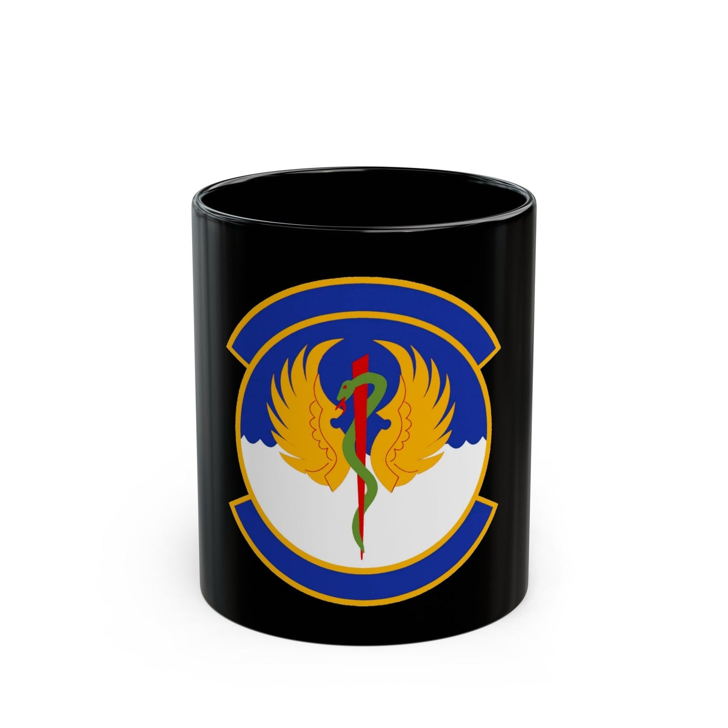 60 Operational Medical Readiness Squadron (U.S. Air Force) Black Coffee Mug-11oz-The Sticker Space