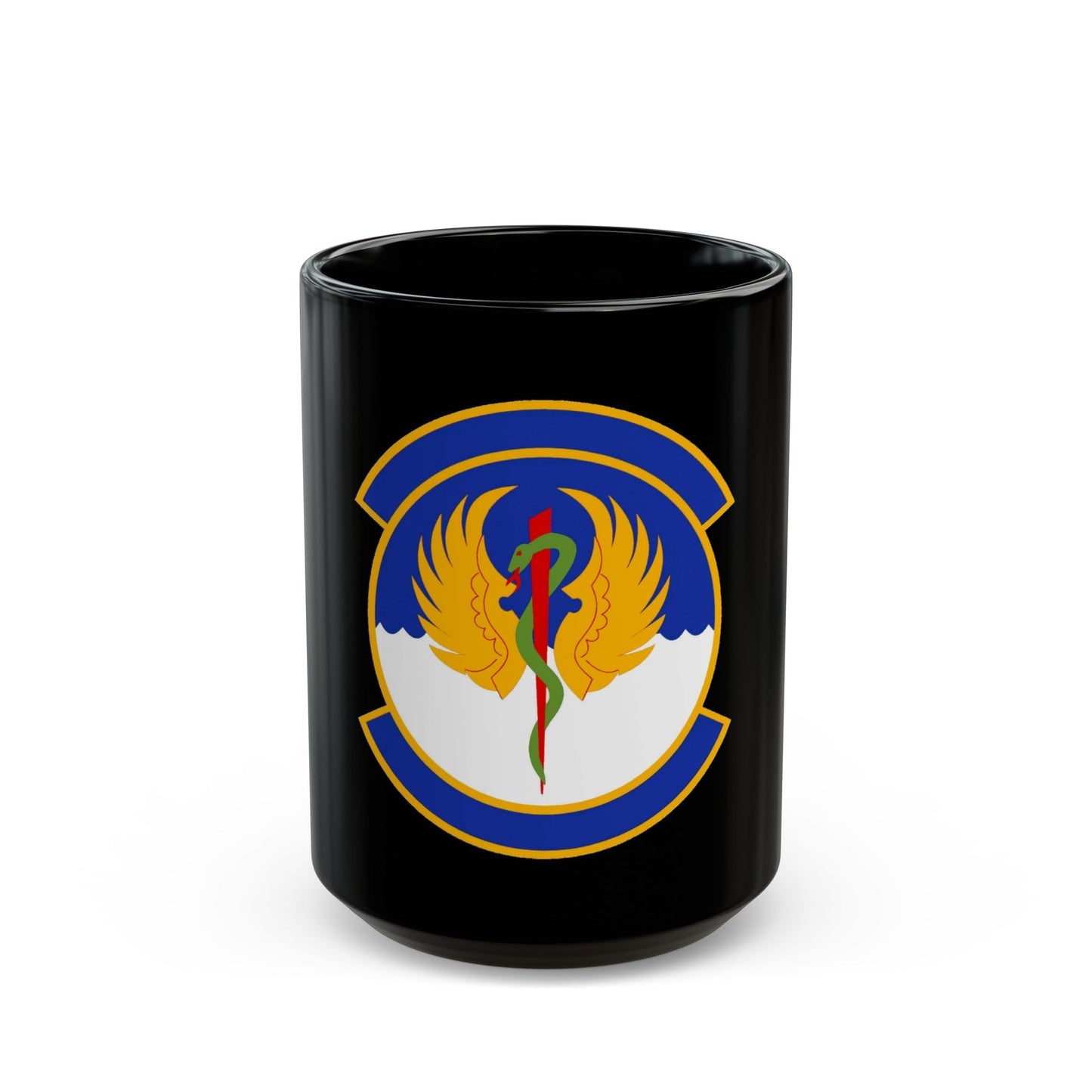 60 Operational Medical Readiness Squadron (U.S. Air Force) Black Coffee Mug-15oz-The Sticker Space