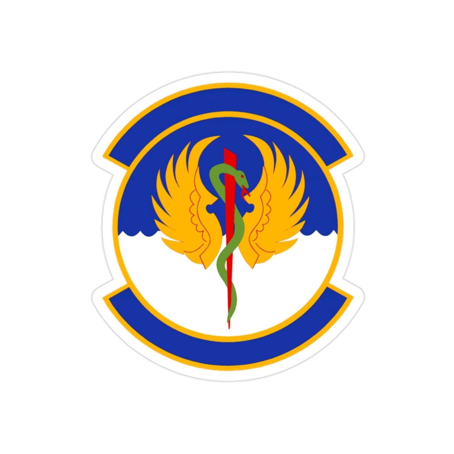 60 Operational Medical Readiness Squadron (U.S. Air Force) REVERSE PRINT Transparent STICKER-2 Inch-The Sticker Space