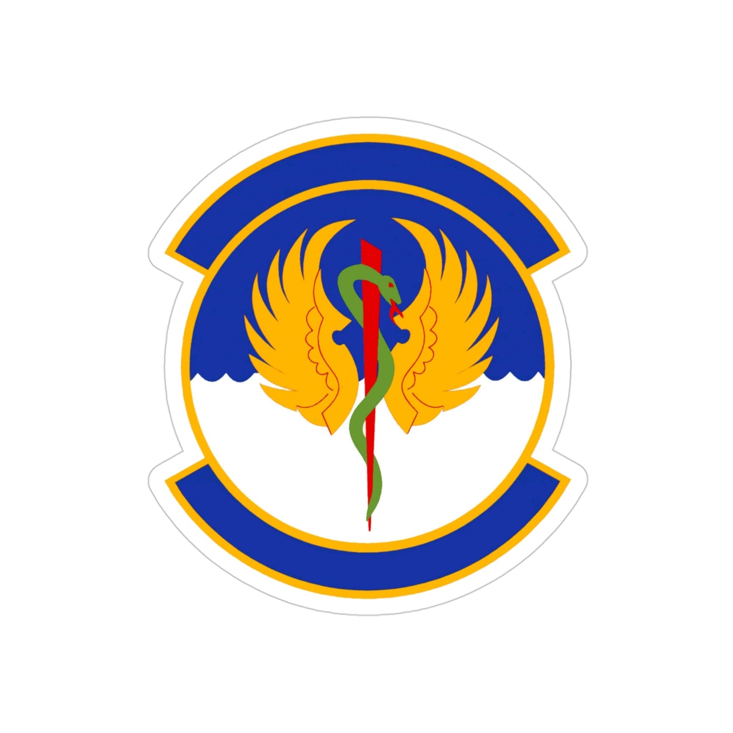 60 Operational Medical Readiness Squadron (U.S. Air Force) REVERSE PRINT Transparent STICKER-4 Inch-The Sticker Space