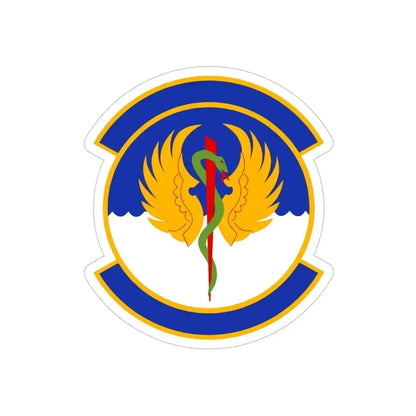60 Operational Medical Readiness Squadron (U.S. Air Force) REVERSE PRINT Transparent Die-Cut STICKER 6 Inch Die-Cut Transparent - The Sticker Space