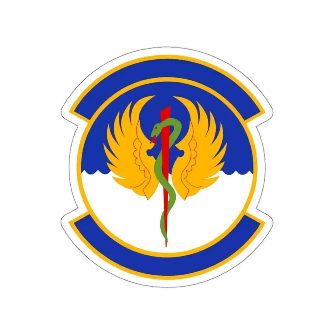 60 Operational Medical Readiness Squadron (U.S. Air Force) STICKER Vinyl Kiss-Cut Decal 3 Inch White - The Sticker Space