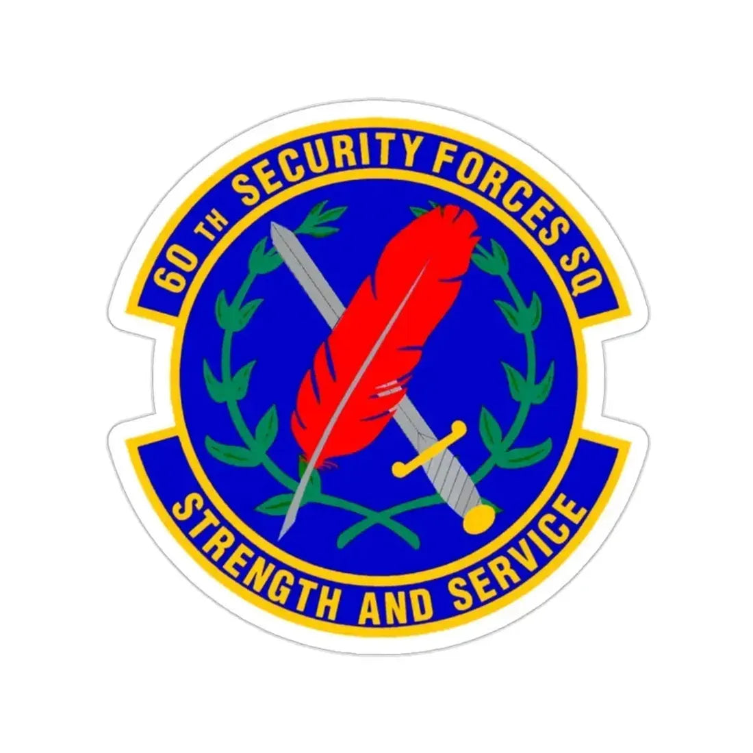 60 Security Forces Squadron AMC (U.S. Air Force) STICKER Vinyl Die-Cut Decal 2 Inch - The Sticker Space