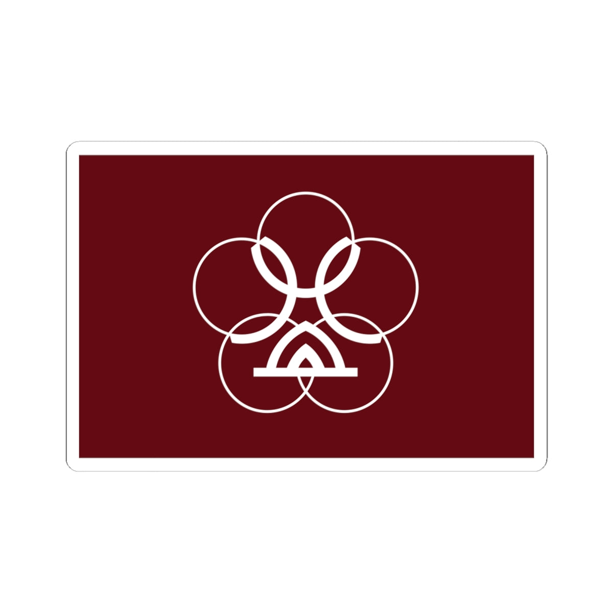 Flag of Mashiki Kumamoto (Japan) STICKER Vinyl Kiss-Cut Decal