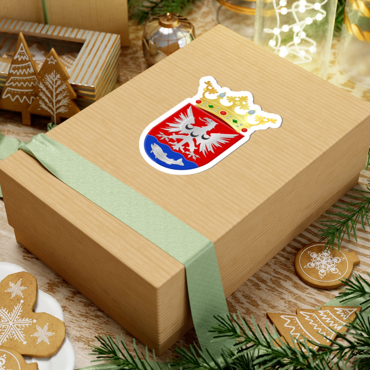 Bergambacht wapen 1985 (Netherlands) (Coat of Arms) STICKER Vinyl Kiss-Cut Decal