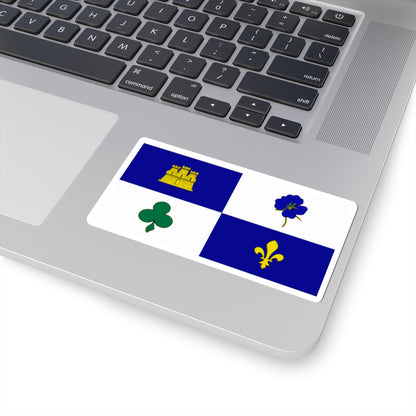 Flag of Longeron (France) STICKER Vinyl Kiss-Cut Decal
