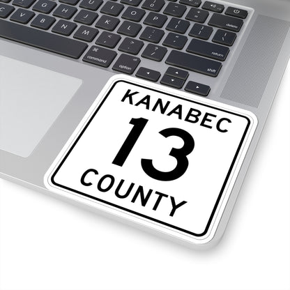 Kanabec County 13 MN (Minnesota) (Road Sign) STICKER Vinyl Kiss-Cut Decal