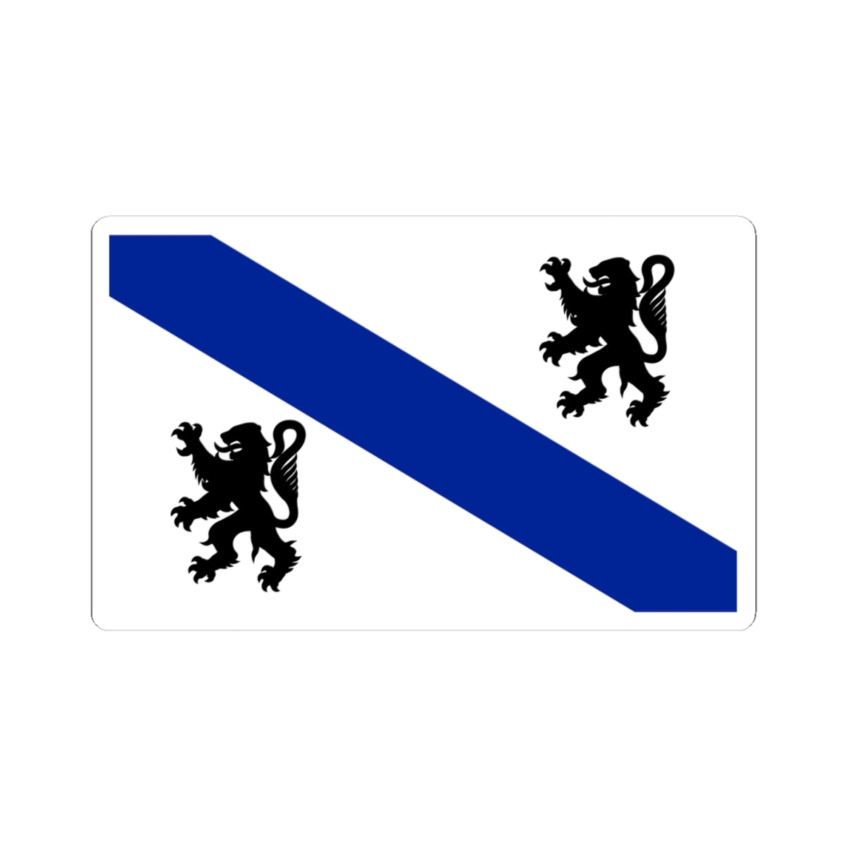 Flag of Bresse (France) STICKER Vinyl Kiss-Cut Decal