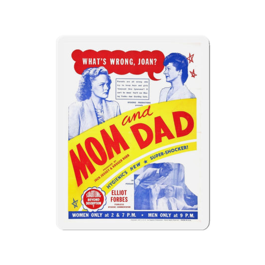 MOM AND DAD 1945 Movie Poster - Refrigerator Magnet-2" x 2"-The Sticker Space