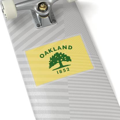 Flag of Oakland, California - STICKER Vinyl Kiss-Cut Decal