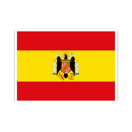 Flag of the Francoist Spain Army 1940-1945 Forts and Castles (Spain) STICKER Vinyl Kiss-Cut Decal