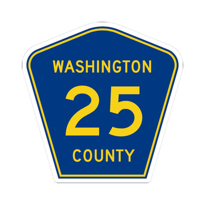 Washington County Route 25 MN (Minnesota) (Road Sign) STICKER Vinyl Kiss-Cut Decal
