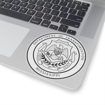 Seal of the Mississippi Department of Transportation - STICKER Vinyl Kiss-Cut Decal