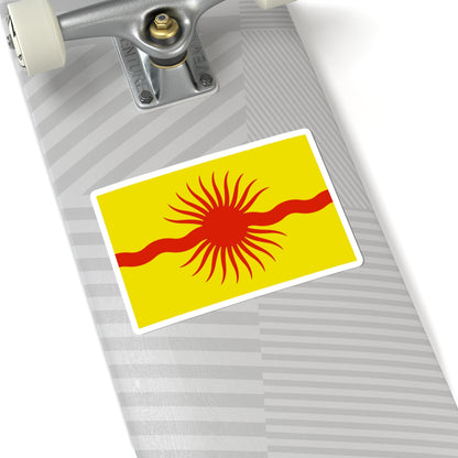 Flag of Krasnopahorskoe Moscow oblast (Russia) STICKER Vinyl Kiss-Cut Decal