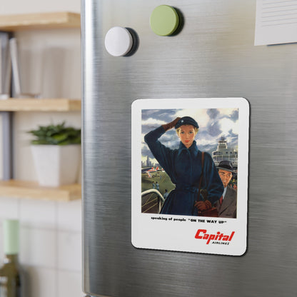 Capital Airlines advertisement (Magazine Illustration) Refrigerator Magnet