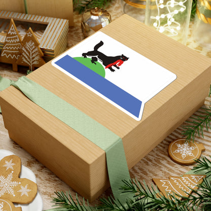 Flag of Irkutsk Irkutsk oblast (Russia) STICKER Vinyl Kiss-Cut Decal