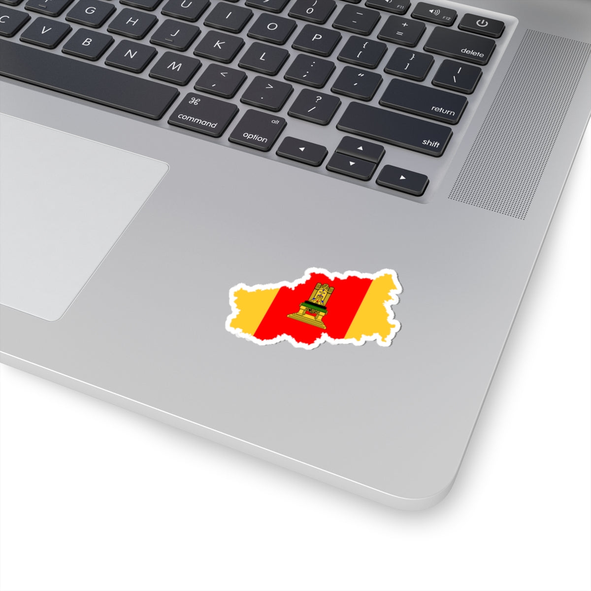 Flag-map of Tver Oblast (Russia) STICKER Vinyl Kiss-Cut Decal