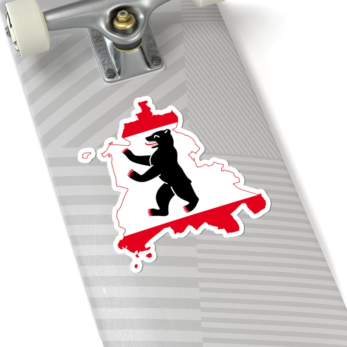 Flag map of West Berlin 1949-1990 (Germany) STICKER Vinyl Kiss-Cut Decal