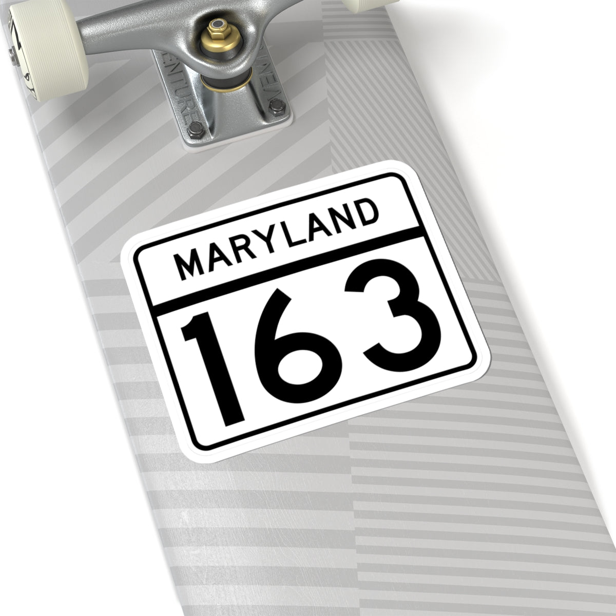 MD Route 163 (Maryland) (Road Sign) STICKER Vinyl Kiss-Cut Decal