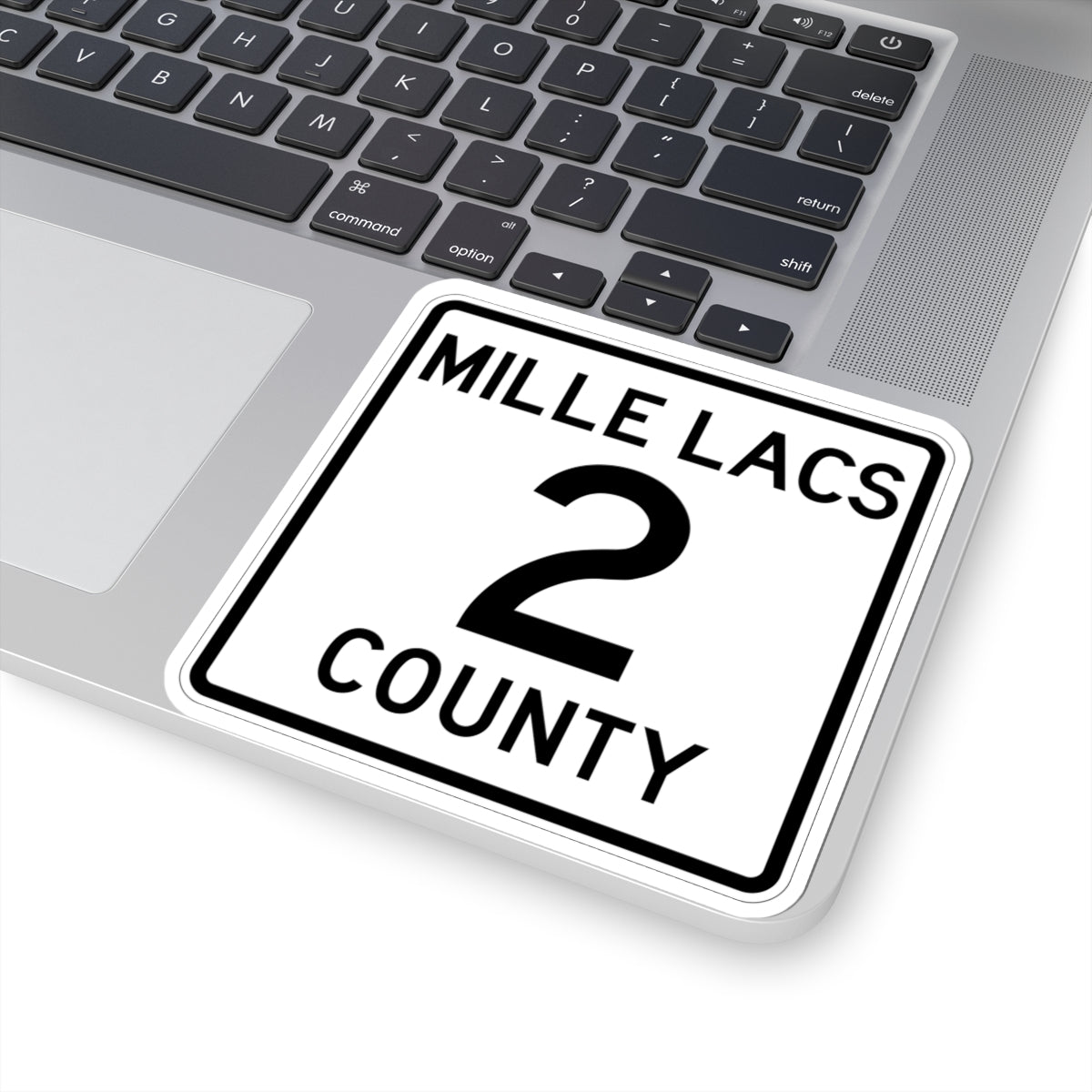 Mille Lacs County 2 MN (Minnesota) (Road Sign) STICKER Vinyl Kiss-Cut Decal