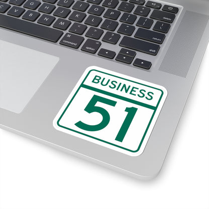 MD Route 51 Business (Maryland) (Road Sign) STICKER Vinyl Kiss-Cut Decal