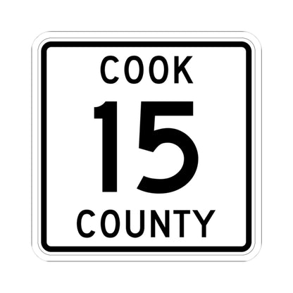 Cook County 15 MN (Minnesota) (Road Sign) STICKER Vinyl Kiss-Cut Decal