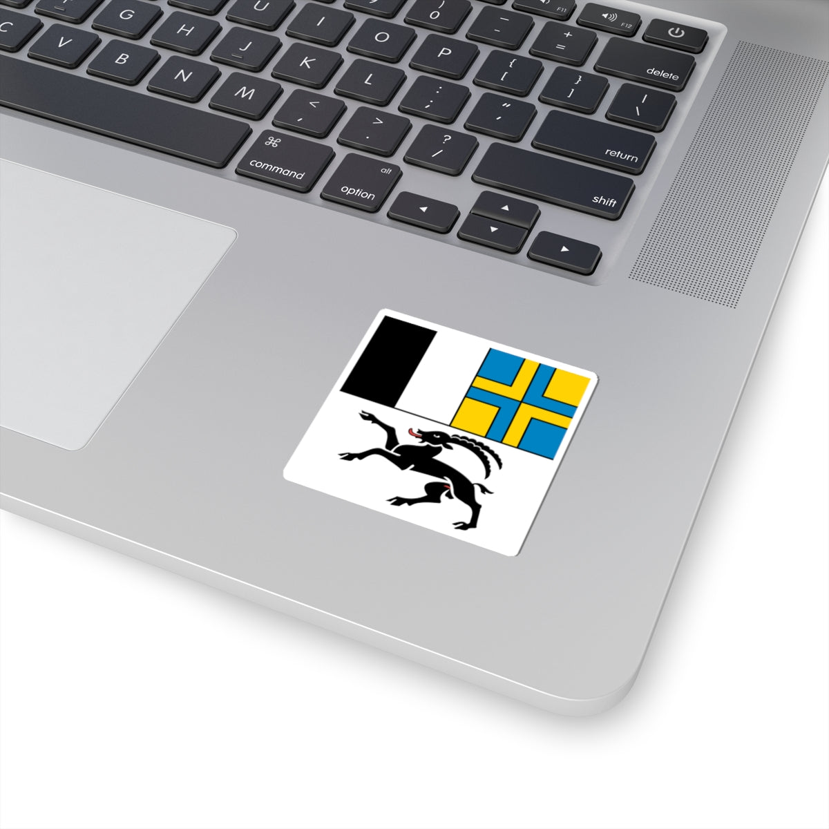 Flag of Canton of Graubunden (Switzerland) STICKER Vinyl Kiss-Cut Decal