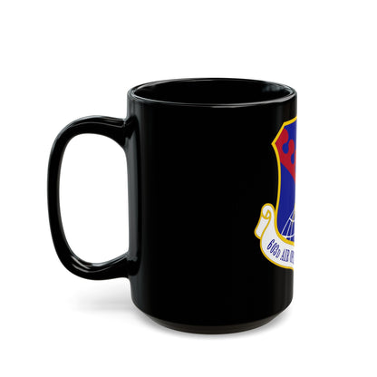 603 Air Operations Center USAFE (U.S. Air Force) Black Coffee Mug-The Sticker Space