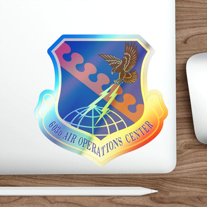 603 Air Operations Center USAFE (U.S. Air Force) Holographic STICKER Die-Cut Vinyl Decal-The Sticker Space