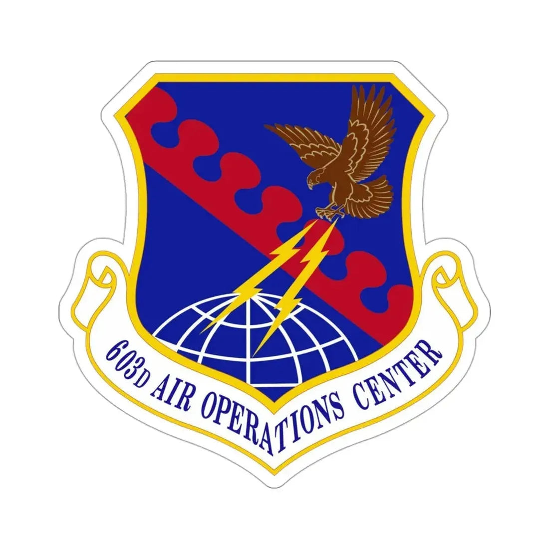 603 Air Operations Center USAFE (U.S. Air Force) STICKER Vinyl Die-Cut Decal - The Sticker Space