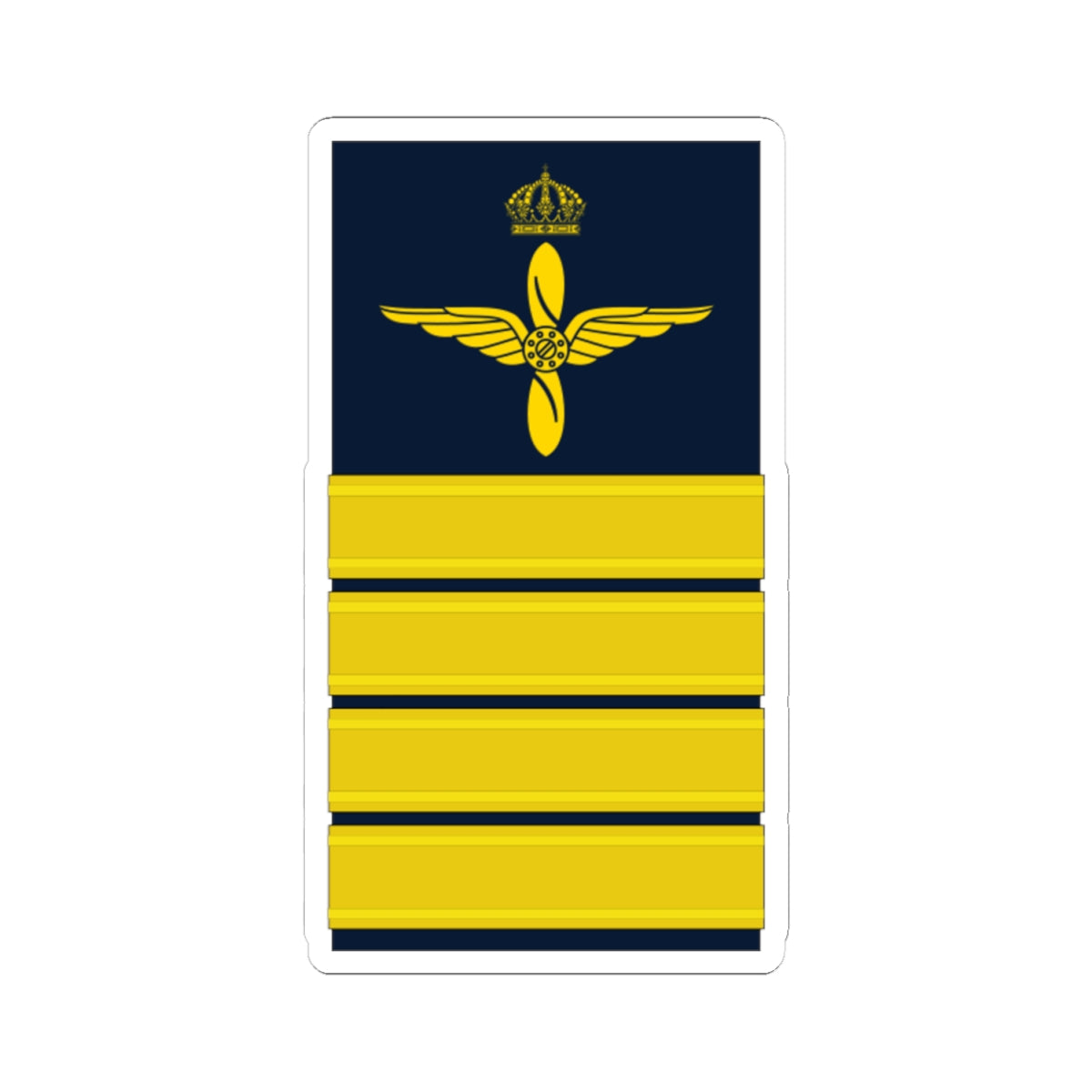 OF 5 Överste FV hylsa (Sweden) (Military Rank) STICKER Vinyl Kiss-Cut Decal