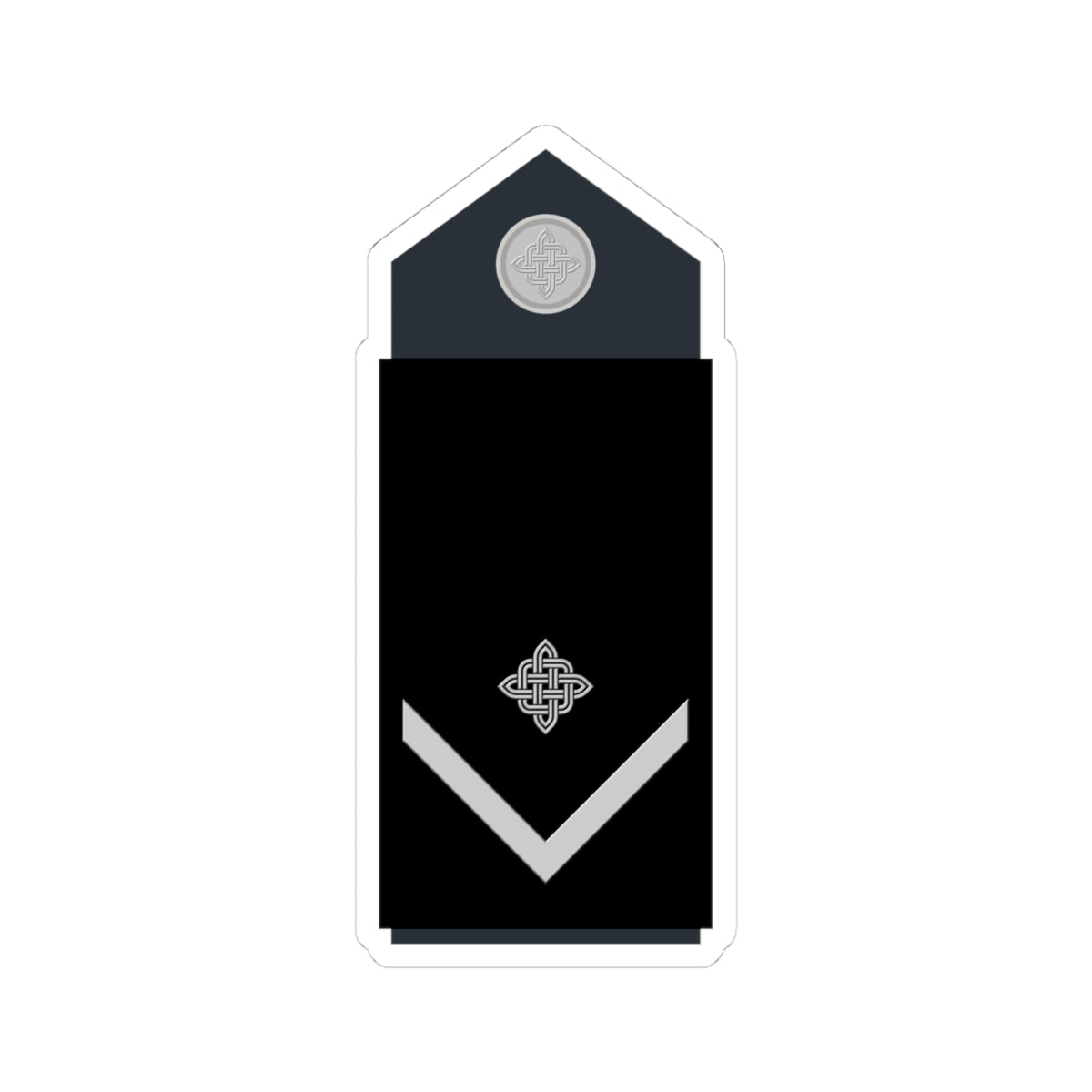 Naramenica odore skupnika HRZ i PZO (Croatia) (Military Rank) STICKER Vinyl Kiss-Cut Decal