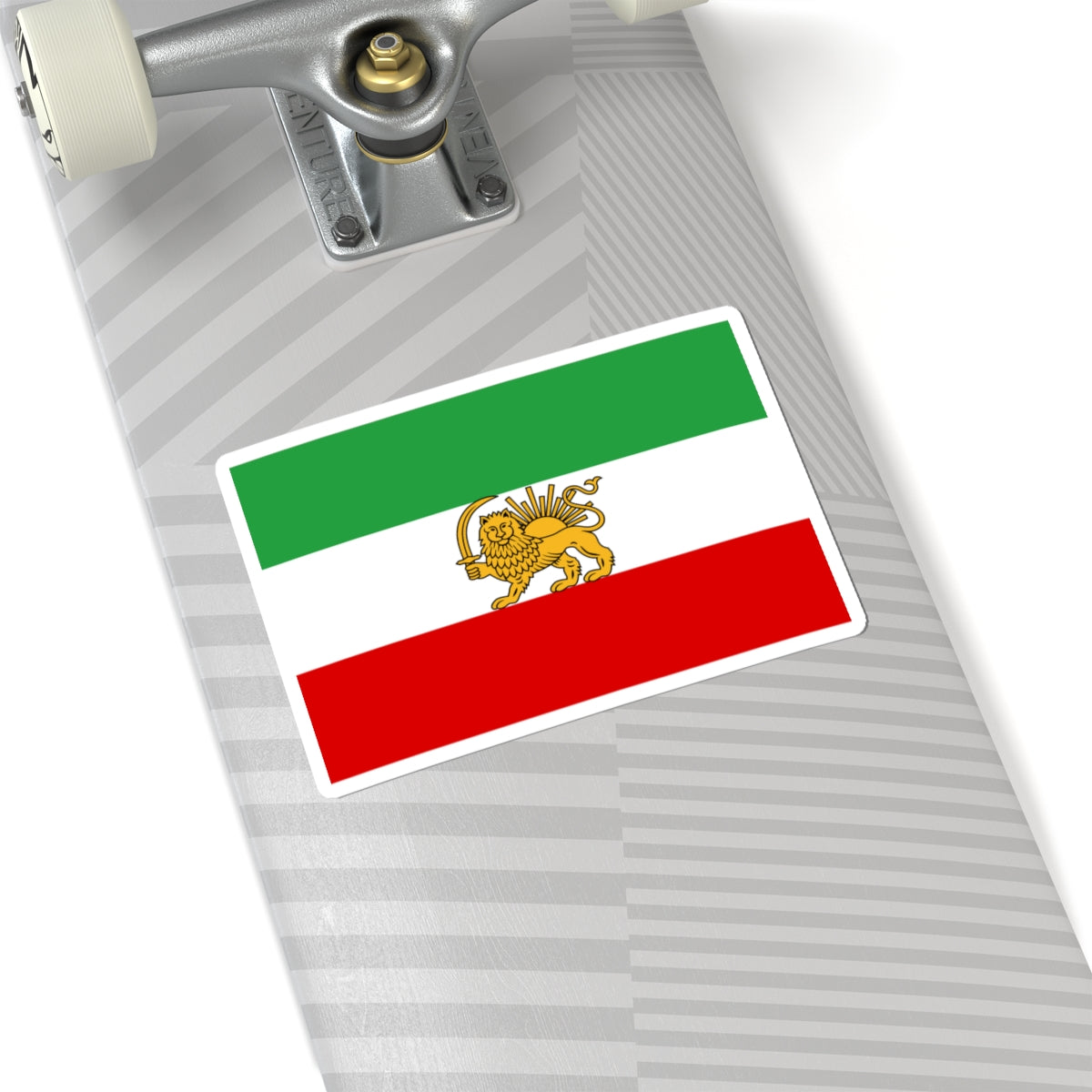 State flag of Iran 1933-1964 3-2 (Iran) STICKER Vinyl Kiss-Cut Decal