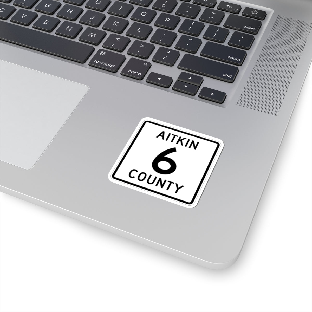Aitkin County Route 6 (Minnesota) (Road Sign) STICKER Vinyl Kiss-Cut Decal