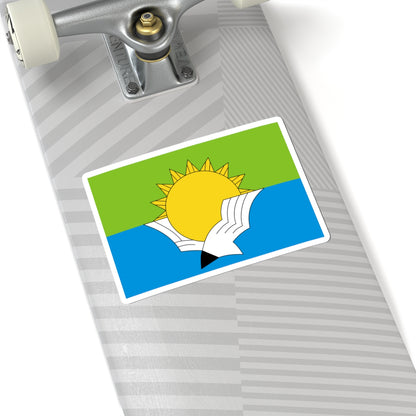 Flag of Volgorechensk Kostroma oblast (Russia) STICKER Vinyl Kiss-Cut Decal