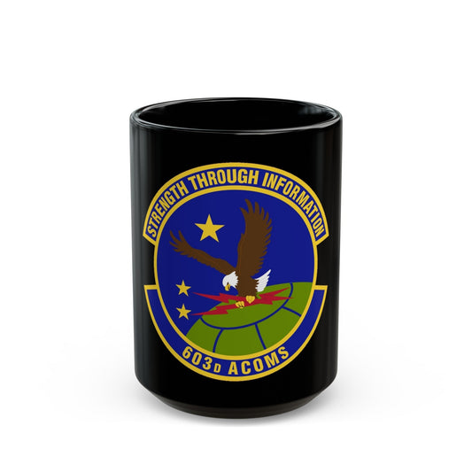 603d Air Communications Squadron (U.S. Air Force) Black Coffee Mug-15oz-The Sticker Space