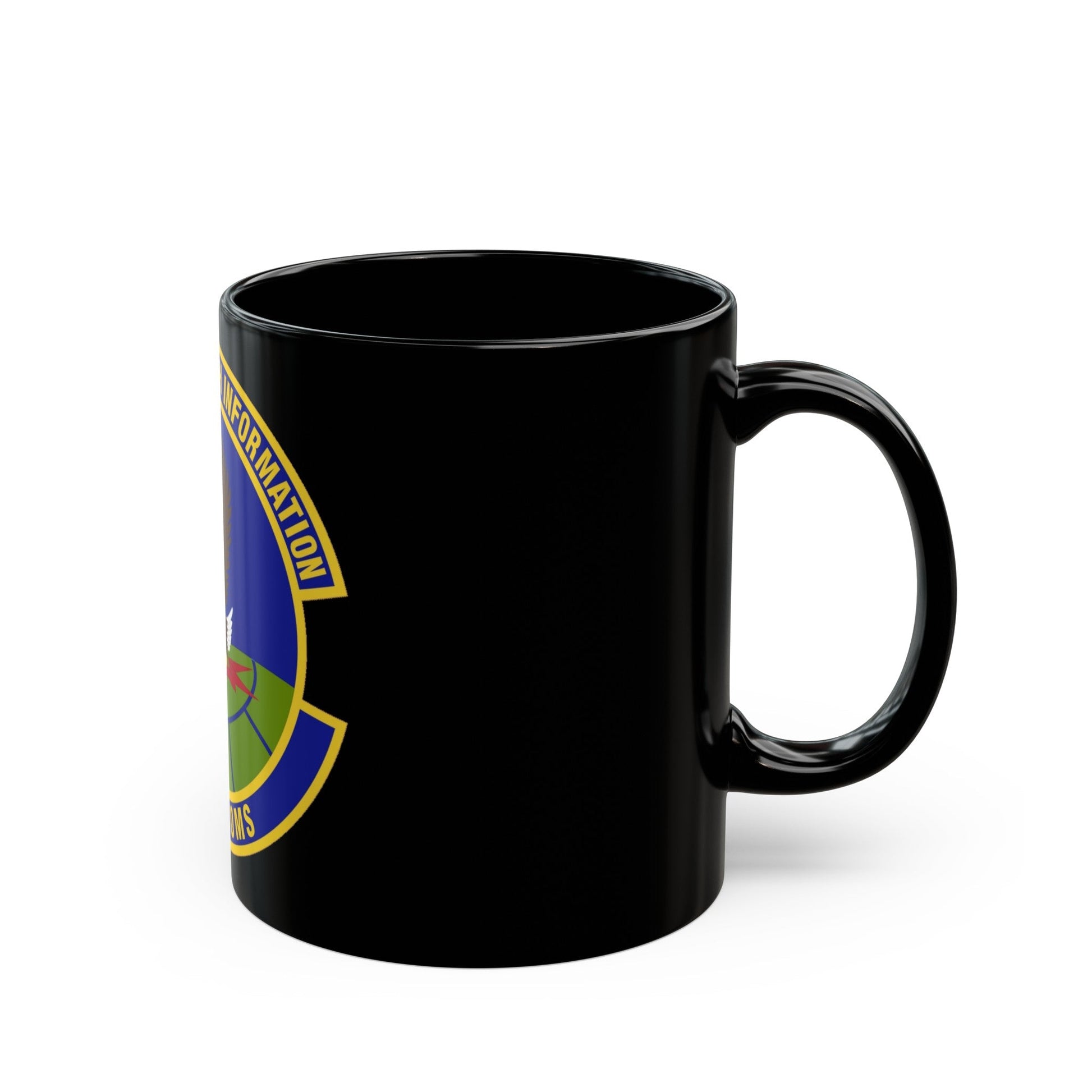 603d Air Communications Squadron (U.S. Air Force) Black Coffee Mug-The Sticker Space