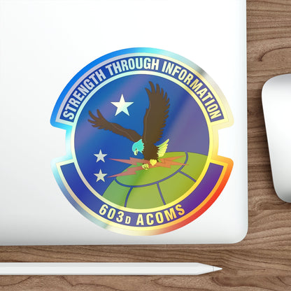 603d Air Communications Squadron (U.S. Air Force) Holographic STICKER Die-Cut Vinyl Decal-The Sticker Space