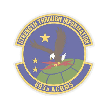 603d Air Communications Squadron (U.S. Air Force) STICKER Vinyl Kiss-Cut Decal 4 Inch Transparent - The Sticker Space